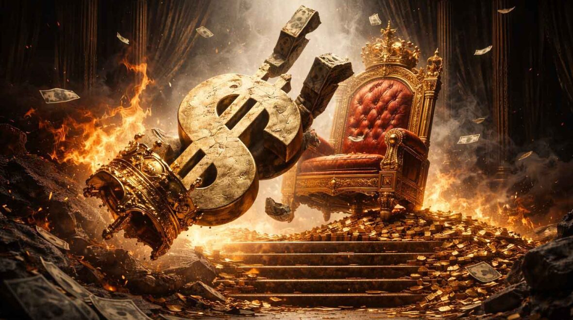 رفتار شت‌کوینی طلا یا هشدار پایان سلطنت دلار؟